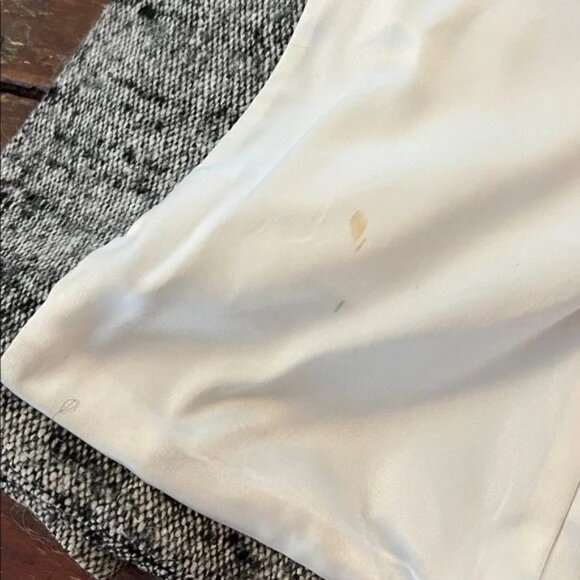 Smythe Contrast Collar Tweed Fitted Wool Blazer White and Black Sz 4 - Picture 9 of 11